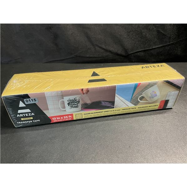 1 Roll of Arteza Premium Transfer Tape - 12 in x 25FT Roll - New Sealed
