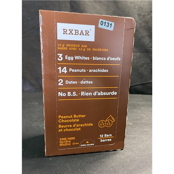 1 Box of RXBAR 12g Protein Bars - Peanut Butter Chocolate - 12 Bars (BB: JN 11/2025)