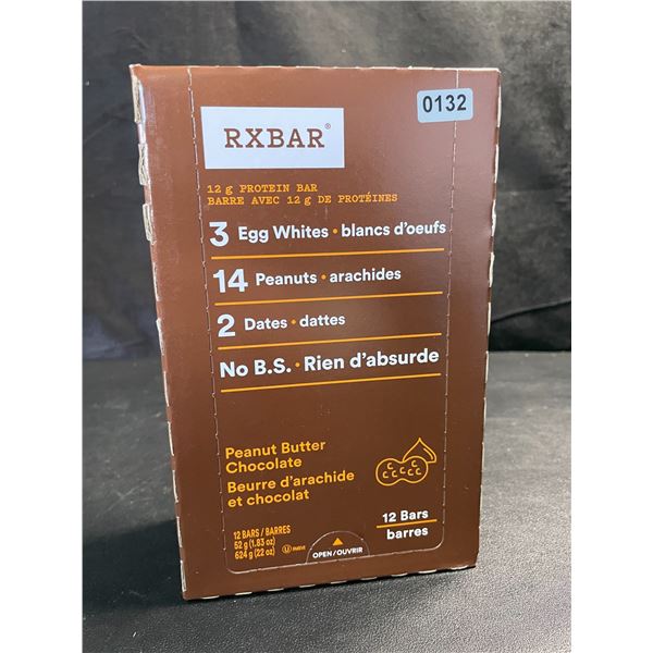 1 Box of RXBAR 12g Protein Bars - Peanut Butter Chocolate - 12 Bars (BB: JN 11/2025)