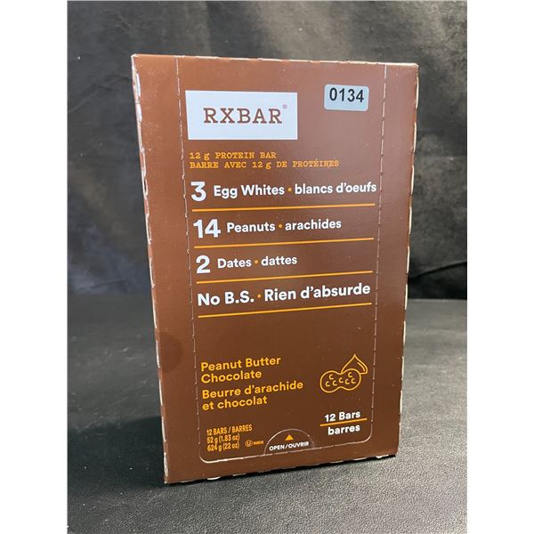 1 Box of RXBAR 12g Protein Bars - Peanut Butter Chocolate - 12 Bars (BB: JN 11/2025)