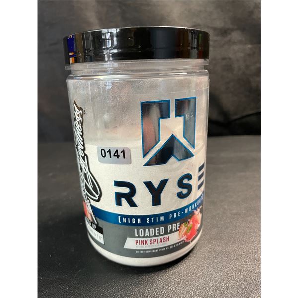 1 Tub of RYSE Loaded High Stim Pre-Workout Powder - Pink Splash (393g) - BB: 08/2025