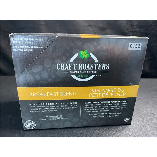 1 Box of Craft Roasters Breakfast Blend Arabica Coffee - Light Roast - 20 K-Cup Pods (200g)