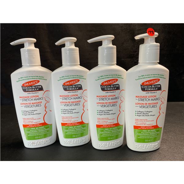 4 Bottles of Palmer's Cocoa Butter Body Lotion for Stretch Marks - 250ml Each