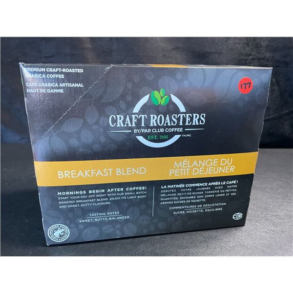 1 Box of Craft Roasters Breakfast Blend Arabica Coffee - Light Roast - 20 K-Cup Pods (200g)