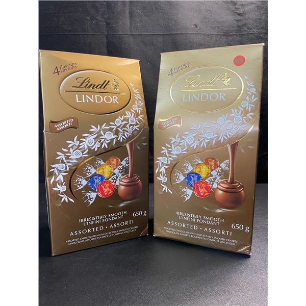 2 Boxes of Lindt Lindor Assorted Chocolates - 650G Each