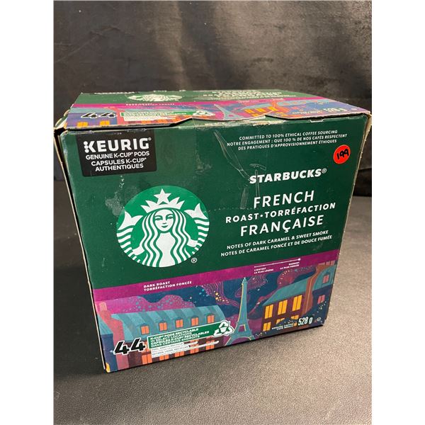 1 Box of Starbucks French Roast Dark Roast K-Cup Coffee Pods - 44 Pods - BB: Sep 22/2025