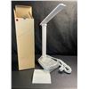 Image 1 : 1 LED Table Lamp with Multi-USB Port Charging/Outlet Base - White - Brand New!