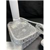 Image 3 : 1 LED Table Lamp with Multi-USB Port Charging/Outlet Base - White - Brand New!