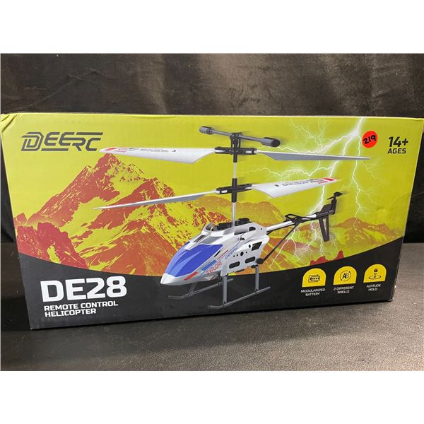 1 DEERC DE28 Remote Control Helicopter Aircraft Toy - Brand New