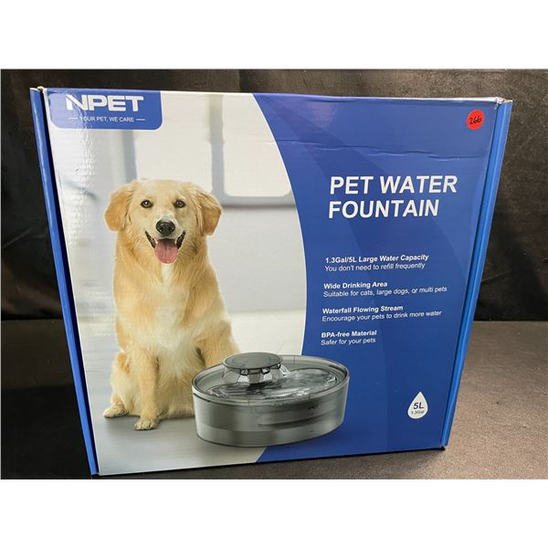 1 Large Size (5L Water Capacity) Automatic Pet Water Fountain - For Dogs/Cats - Brand New!