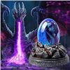 Image 1 : 1 Crystal Dragon Egg Statue/Ornament with Lava Base - Brand New in Box