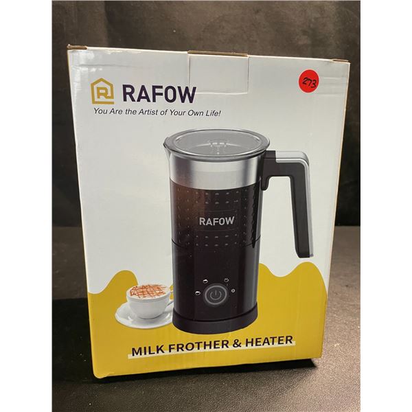 1 Rafow 4-in-1 Electric Milk Frother & Heater; Hot and Cold Coffee Foam Frother - 10oz - Brand New!