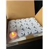 Image 2 : 2 Multi-Packs of LED Flameless Tealight Candles - 50pcs Per Box - Battery Operated - Brand New!
