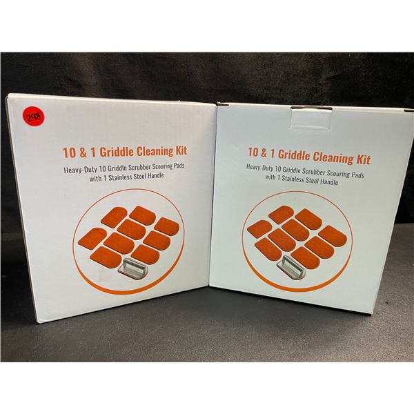 2 Heavy-Duty 10 & 1 Griddle Cleaning Kits for BBQ Grills/Griddles - Brand New!