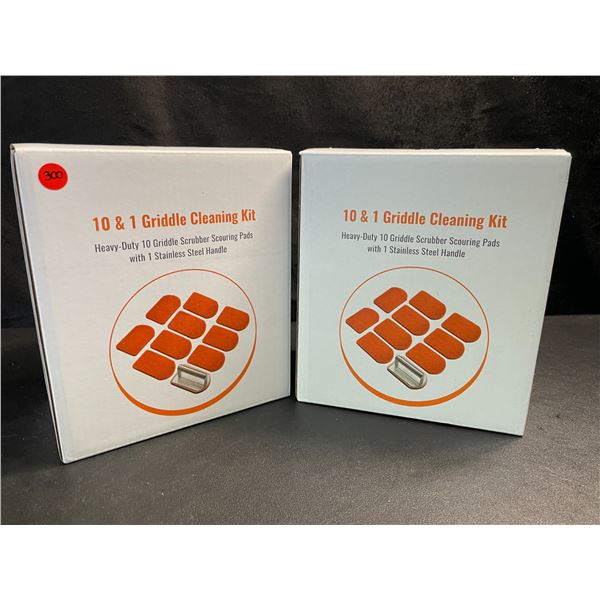 2 Heavy-Duty 10 & 1 Griddle Cleaning Kits for BBQ Grills/Griddles - Brand New!