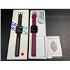Image 2 : 1 Smart Watch/Fitness Tracker w/ 1.8" Touchscreen Display - Burgundy Red Band  - Brand New!