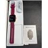 Image 3 : 1 Smart Watch/Fitness Tracker w/ 1.8" Touchscreen Display - Burgundy Red Band  - Brand New!