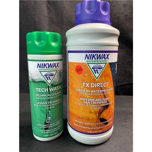 1 Bottles of Nikwax - Cleaner for Rain & Snow Clothing/Wash-In Waterproofer for Rain & Snow Clothing