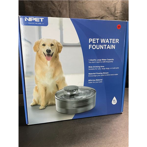 1 Large Size (5L Water Capacity) Automatic Pet Water Fountain - For Dogs/Cats - Brand New!