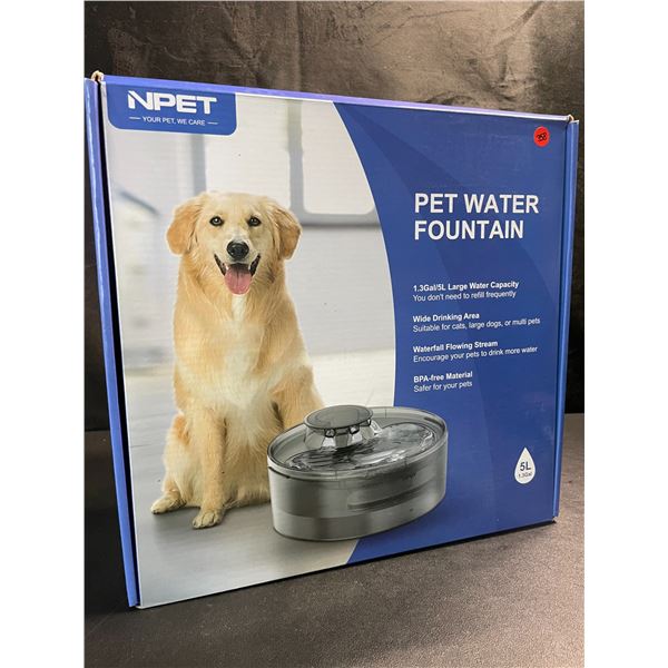 1 Large Size (5L Water Capacity) Automatic Pet Water Fountain - For Dogs/Cats - Brand New!