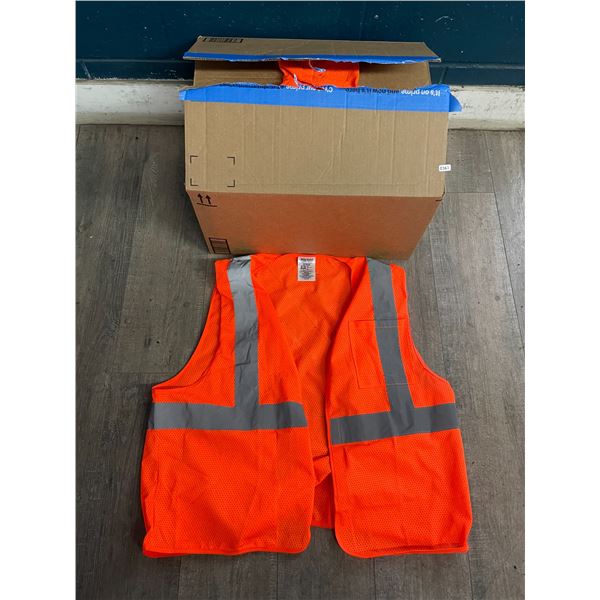 Box of 20 High-Visibility Safety Vests/Work Vests - Used - Sizes S/m 