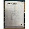Image 5 : 1 Seventable Rolling Vertical Filing Cabinet with 3 Drawers - Black - New in Box (Assembly Req'd)