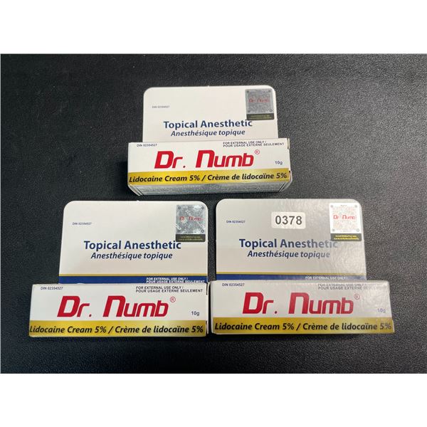3 Dr.Numb Topical Anesthetic Lidocaine Creams (5%) - 10g - New