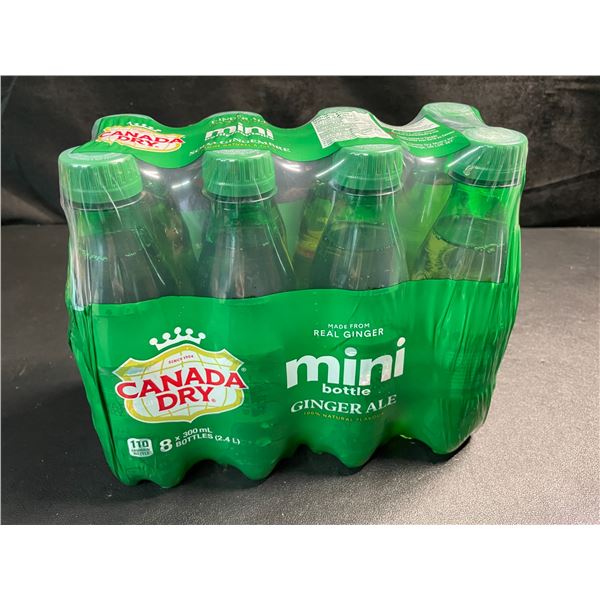 1 Mini 8-Pack Bottles of Canada Dry Ginger Ale (8 x 300ml bottles)
