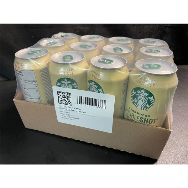 1 Case of Starbucks Double Shot Energy/Coffee Drinks - 12 Cans (444ml Each) Vanilla - BB: JN 09/25