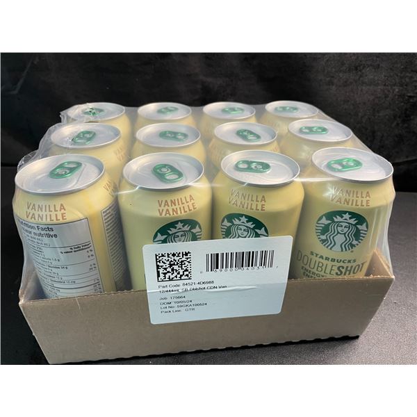 1 Case of Starbucks Double Shot Energy/Coffee Drinks - 12 Cans (444ml Each) Vanilla - BB: JN 09/25