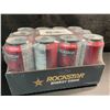 Image 1 : 1 Case of Rockstar Punched Energy Drinks - 12 Cans (473ml Each) - Fruit Punch Flavor