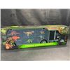 Image 1 : 1 Pretex Dinosaur World Dinosaur Carrier/Toy Truck Set with Dino Figures - Brand New!