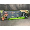 Image 1 : 1 Pretex Dinosaur World Dinosaur Carrier/Toy Truck Set with Dino Figures - Brand New!