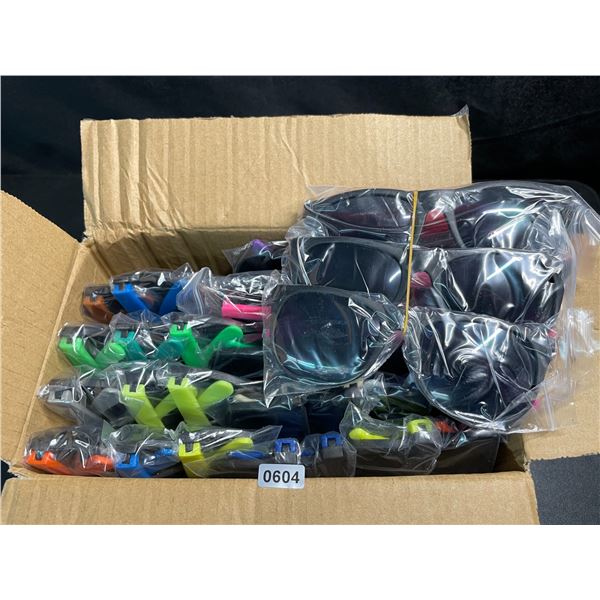 1 Box of Neon Frame Colorful Sunglasses/Party Sunglasses - 36 Included - Brand New
