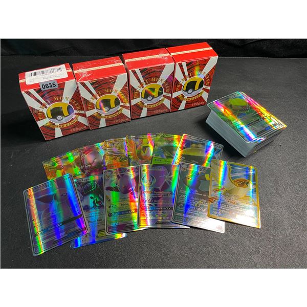 4 Boxes of Shiny Pokemon Fan-Art Style Cards - 100pcs Each - Brand New