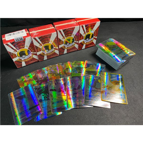 4 Boxes of Shiny Pokemon Fan-Art Style Cards - 100pcs Each - Brand New