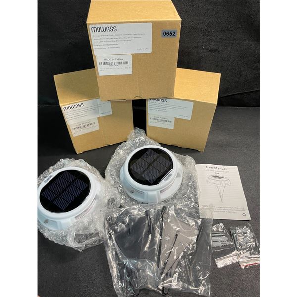 3 Boxes of RGB LED Solar In-Ground Lights for Outdoors - 2 Per Pack/6 Total - New