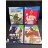 Image 1 : 4 Assorted Playstation 4 Video Games - Used - Good Shape