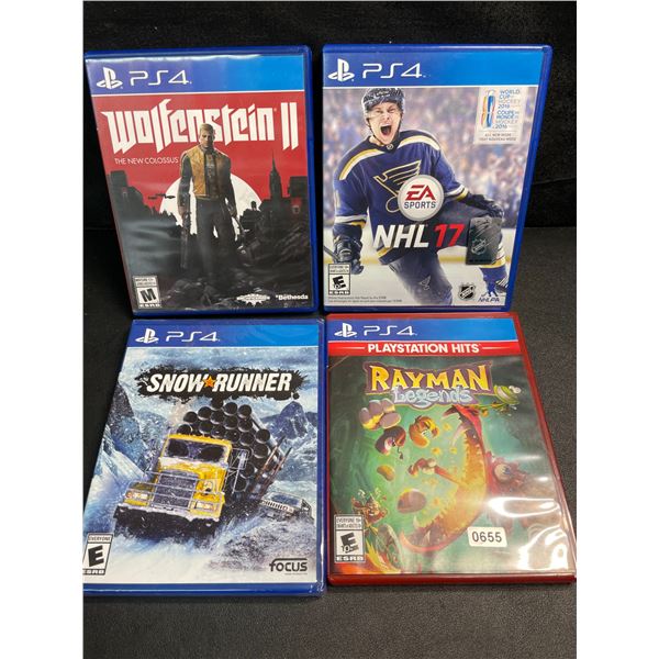 4 Assorted Playstation 4 Video Games - Used - Good Shape