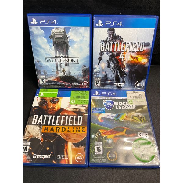 4 Assorted Playstation 4 Video Games - Used - Good Shape