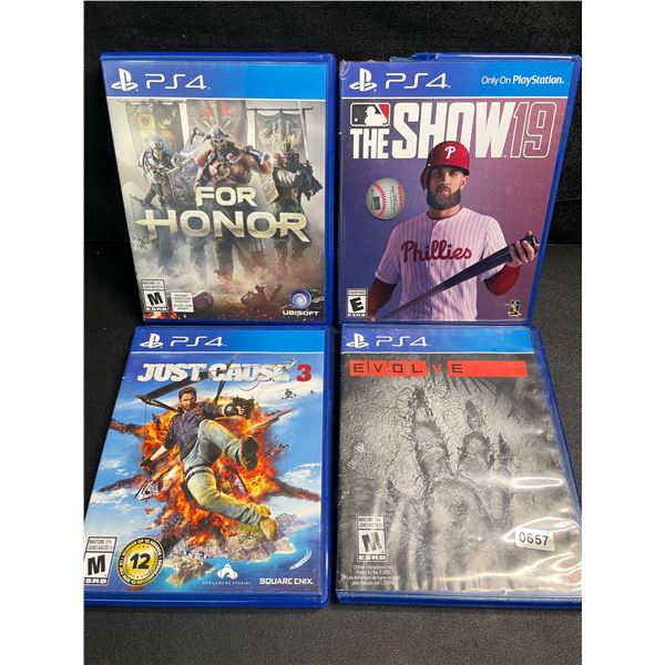 4 Assorted Playstation 4 Video Games - Used - Good Shape