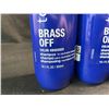Image 2 : 4 Bottles of Matrix Brass Off Color Obsessed Shampoos (300ml) - Neutralizes Brassy Tones - New