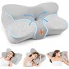 Image 1 : 2 Pack of Jiaao Ergonomic Cervical Neck Support Memory Foam Pillows - Brand New!