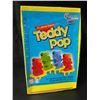Image 1 : 1 Case of Teddy Pops Lollipops Candy - 24 Units Included - New Sealed