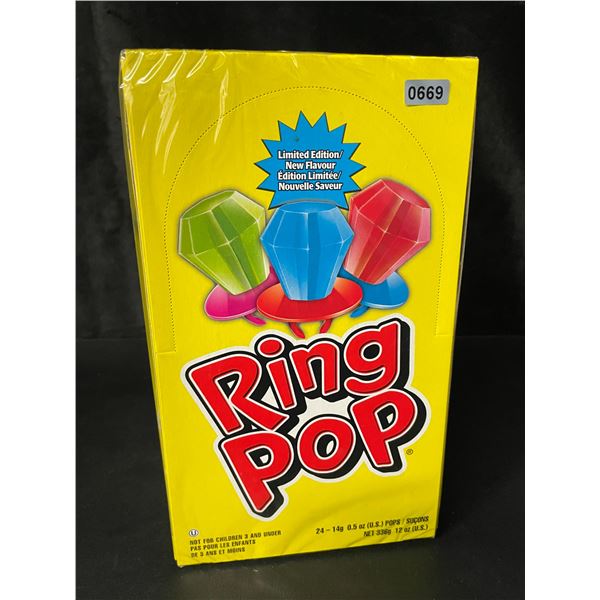 1 Case of Ring Pop Candy - 24 Ring Pops Included - New Sealed