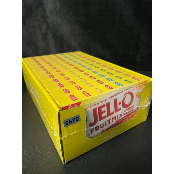 1 Case of Jell-O Soft n' Chewy Fruitmix Candy (7 Fruit Flavors) - 12 Boxes Included - New Sealed