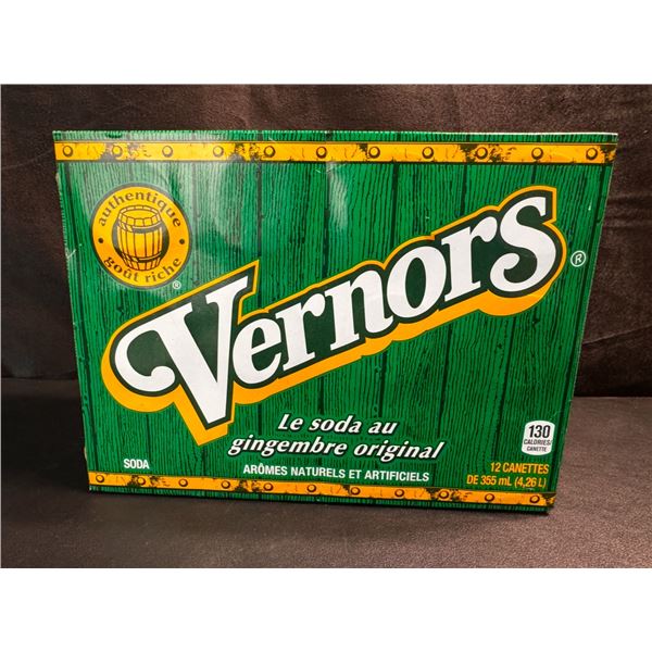 1 Case of Vernors Ginger Ale Soda - 12 Cans (355ml Each)