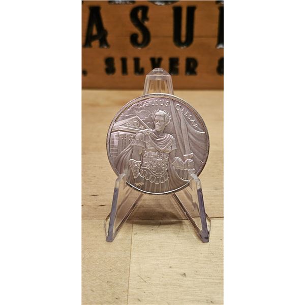 Lot 6-1) 1 oz Julius Caesar Legendary Warriors Silver
