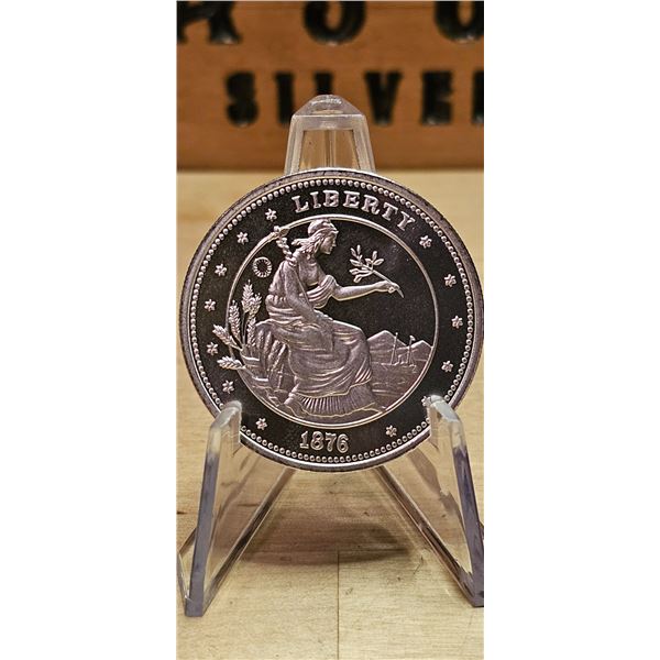 Lot 12-1) 1 oz Samoa Morgan Union Dollar Silver