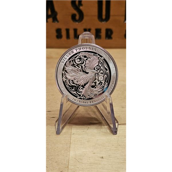 Lot 13-1) 1 oz Niue Phoenix Silver Coin